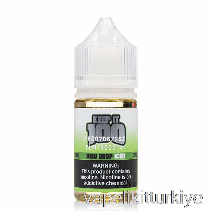 Vape Kalem Vape Mate çiğ Damlası Buzlu - 100 Tuz Bulundurun - 30ml 20mg